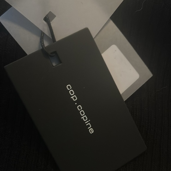 NWT COP.COPINE BLACK DROP WAIST DRESS MADE IN PORTUGAL SIZE LARGE - Picture 5 of 7